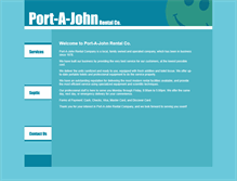 Tablet Screenshot of portajohnrentalco.com